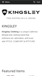 Mobile Screenshot of kingsleyclothing.com