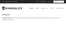 Tablet Screenshot of kingsleyclothing.com